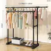 Perchero de Pie para el Hogar Balcón Interior Simple Barra para Secar Ropa Móvil Perchero Dormitorio de Estudiantes Tendedero
