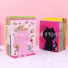 Suporte de livro de gato suporte de livro para estudante estante de livros de ferro suporte de livros desenho animado simples divisória de armazenamento de mesa papelaria de escritório