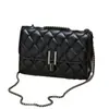 2026 Verano Urbano Simple Pu Bolso Pequeño Cuadrado Bolso Cruzado con Cadena Bolso Cuadrado Horizontal Mediano con Solapa Bolso para Teléfono