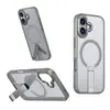 Funda para iPhone 17 con tacto de piel, aplicable transfronteriza, con anillo magnético Magsafe y soporte vertical para Apple 16 Pro
