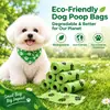 Rollos de Repuesto de Bolsas Ecológicas para Excremento de Perro, Bolsas de Residuos HDPE EPI Biodegradables Oxidativamente, Resistentes al Desgarro, Resistentes a Perforaciones, a Prueba de Fugas con Estampado de Pata, Se Adaptan al Dispensador Estándar, Solo Bolsas Dispensador No Incluido