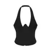 Camisole Colete Sexy sem Mangas Costas Abertas Peixe Cintura Apertada Emagrecedor Primavera e Verão 2024