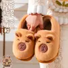 Pantuflas de Algodón con Suela Gruesa para Mujer 2026 Nuevo Invierno para Interiores Hogar Felpa Cálida Antideslizante Pareja Cerradas por Detrás Zapatos de Algodón Hombre