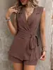 En Stock Transfronterizo Modelo Nuevo 2025 Europeo y Americano Amazon Conjunto de Chaleco Blazer de Verano para Mujer Pantalones de Pierna Ancha