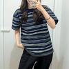 Pedido Diário ~ Roupa Masculina/Roupa Feminina Verão 2024 Camiseta Listrada de Secagem Rápida Tops de Manga Curta Podem Ser Usados por Homens e Mulheres 469054