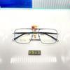 8903 al por mayor gafas de montura completa de doble puente casual de negocios para hombre ultraligeras de titanio semi-plástico acero pata de gafas súper elástica resistente