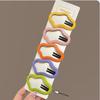 Novo Estilo de Couro Oco Cloud Bangs Hairpin Hairpin Side Back Head Hairpin Clip Cabelo quebrado na frente da frente para mulheres