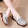 Mocasines cómodos de suela blanda con tacón de cuña antideslizantes, Slip-Ons, Casuales Diarios Versátiles para Pie Ancho, Zapatos tipo Beanie