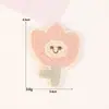 Fabricante de Ursos Tulipa Bordados, Pandas Cereja, Patches de Bordado, Patches de Aplique, Patches de Bordado de Desenho Animado