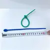 21CM Abraçadeira de Silicone Colorida Chaveiro de Boneca Espesso Abraçadeira de Fio Abraçadeira de Fio Artesanal DIY Enfeite de Agrupamento Acessórios