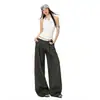 Pantalones de traje casual de pierna ancha, sueltos, adelgazantes, versátiles para mujer, nuevo diseño de verano 2026, soporta dropshipping
