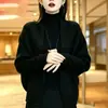26 Estilo Coreano Otoño Invierno Nuevo Cardigan de Cuello V Manga Murciélago Holgado Talla Grande Prendas de Punto Ropa Exterior Chal Top Mujer