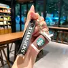 Llavero Starbucks Taza de Té con Leche Muñeco de Dibujos Animados Llavero de Coche Colgante para Bolso Máquina de Garra Regalo Pequeño Venta al por Mayor