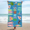 Toalla de playa, toalla de baño, venta al por mayor, toalla de microfibra, esterilla de playa rectangular, toalla de baño con impresión digital, chal para figurar
