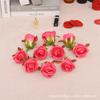Flor de Seda Rosa Haste Única Decoração de Casamento Casa Hotel Casamento Dia dos Namorados Sessão de Fotos Decoração de Parede de Flores Flores Artificiais Atacado Decoração de Casamento