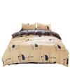 Conjunto pequeno de quatro peças outono e inverno cama de solteiro cartão único roupa de cama ventilada capa de colcha de uma peça dormitório estudantil conjunto de três peças