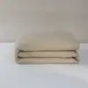 Funda de edredón de gasa de doble capa 100% algodón ultrasuave de color sólido minimalista Cama individual/doble Funda de edredón ultrasuave