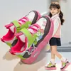 Zapatos deportivos para niños al por mayor 2026 otoño nuevo modelo malla transpirable zapatos para niñas princesa suela suave ligeros zapatos casuales
