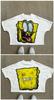 Camiseta de Hombre Blutosatire-Billdog Algodón Puro Oversize Estampado Personalizado Manga Corta Cuello Redondo Largo