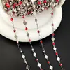 Cadena DIY de Diamantes de Imitación en Forma de Rombo Cadena de Pedrería Conserva el Color Tocado de Novia Borla Cadena de Cobre Materiales para Ropa Venta al por Mayor Cadena Conserva el Color