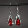 Venda Quente Transfronteiriça Moda Europeia e Americana Flash Gótico Gotas d'Água com Diamante Multicor Temperamento Brincos Pingente Clássicos Brincos