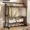 Perchero simple de pie para dormitorio, hogar, balcón, tendedero interior, adecuado para apartamentos de alquiler y dormitorios