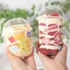 Pp95 Copo de Pudim Bobo Sundae Copo em U de Alta Qualidade Alto Valor Tendência Copo de Gelatina de Erva Copo de Iogurte Morango Manga Caixa de Gelo