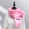 25 Cachecol de Cor Pura Imitação de Caxemira Outono e Inverno Feminino Versátil Super Macio Xale Cachecol de Caxemira Fabricante Transfronteiriço Atacado Presentes