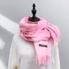 25 Cachecol de Imitação de Caxemira de Cor Pura para Outono e Inverno, Lenço Xale Versátil Super Macio para Mulheres, Fabricante Transfronteiriço, Presentes Atacado