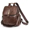 Mochila de Couro Macio Estilo Coreano 2026 para Mulheres, Bolsa de Viagem Fashion com Grande Capacidade, Mochila Escolar Casual Tendência para Estudantes