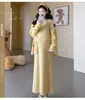 Nova Coleção Outono/Inverno 2026: Conjunto de Vestido de Tricô para Gestante Estilo Coreano, Fashion, Elegante, Rejuvenescedor, Emagrecedor e Chique