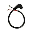 Número de artículo. 4X) Cable Negro Angulado de 50 cm con Conector para Vehículos Eléctricos y Triciclos, Enchufe de Tres Pines