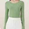 Camiseta Interior Térmica para Mujer, Engrosada con Forro Polar, Ropa de Otoño, Tejido Cepillado por Ambos Lados, Otoño e Invierno, Cuello Redondo, Camiseta Interior Térmica
