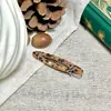 Presilha de Cabelo Oca de Acetato Presilha Oval Longa para Maquiagem Presilha Casual para Franja Lateral Presilha Bico de Pato Acessórios de Cabelo Moda Novo Estilo