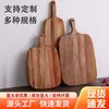 Tabla de Cortar de Madera Maciza Tabla de Cortar de Cocina con Asa para Verduras y Frutas, Portátil para Acampar al Aire Libre, Adecuada para Guardar Comida Cocinada y Frutas