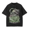 Camiseta Rock Band Horizon para Fans Bmth Lavada Vintage Top Estilo Verano Británico Novedoso