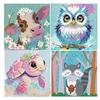 Venda imperdível de fábrica em estoque pintura diamante faça você mesmo pintura de desenho animado 5d diamante colorido brinquedo infantil feito à mão colar pintura decorativa
