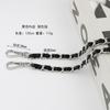 Bolso Bandolera con Cadena Correa de Hombro con Cadena de Cuero para Bolso, Cadena de Hierro de Cuero PU, Cadena con Cierre de Pinza de Langosta de Aleación de Zinc, Correa de Bolso Reductora de Peso