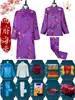 Shroud Factory Traje Zhongshan para Hombre Traje de Dragón Traje Moderno para Mujer Conjunto Completo Ropa Vieja Sábana Mortuoria Blanca