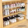 Sapateira Salva-Espaço Armazenamento de Sapatos Prateleira Escalonada Armário Sapateiro Divisória Embutida Prateleira Retrátil de Armazenamento em Camadas