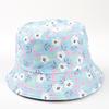 Sombrero de Pescador Colorido Europeo y Americano con 55 Colores Impresos, Doble Cara, para Mujer, Primavera y Verano, Hojas, Animales, Caricaturas, Protección Solar