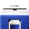 Refrigerador portátil de 60L con panel solar, interfaz USB, recargable para exteriores, para acampar, refrigerador de coche de gran tamaño.