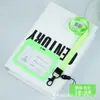 Portatarjetas con tapa deslizante, portadocumentos de plástico a presión, gafete con cordón de una cara, gafete de trabajo, gafete para estudiantes y empleados, portatarjetas de gafete de fábrica
