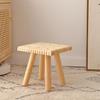 Taburete Redondo Pequeño con Forma de Galleta de Moda, Taburete Cuadrado Pequeño, Taburete Bajo Pequeño, Taburete para Bebé, Taburete para Cambiar Zapatos, Adecuado para Sentarse en la Entrada