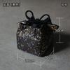 Erya Brocado Engrosado Almacenamiento Bolsa de Viaje Lata de Té Taza de Té Juego de Té Bolsa de Tela Tetera Bolsa de Tela Portátil