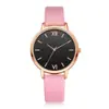 Nuevo reloj de cuarzo para mujer estilo ins simple, reloj para dama con correa de PU a la moda, adecuado para exámenes, venta al por mayor desde el fabricante