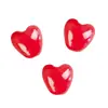 Cuentas de cerámica de color macarrón brillante de 10 mm, forma de corazón, agujero vertical, cuentas de melocotón, accesorios para pulsera y collar de bricolaje para niños