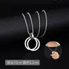 Collar de Acero de Titanio para Hombre, Colgante de Letra de Moda Hip-Hop, Cadena para Suéter Estilo Coreano, Collar Largo Estilo Lujo Ligero, Venta al por Mayor de Joyería