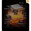 Humidificador de chimenea controlado por voz, llama simulada de siete colores, decoración para sala de estar, fondo de TV, chimenea atomizada 3D empotrada