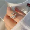 Anillo de Mariposa con Diamantes Flash Minsheng Diseño de Nicho Femenino Sentido de Diseño Ins Nicho Anillo de Zirconia Microincrustado Anillo de Dieta Ajustable